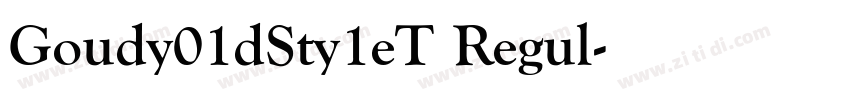 Goudy01dSty1eT Regul字体转换
